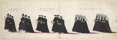 Der Trauerzug von Königin Elisabeth I. zur Westminster Abbey, 28. April 1603 von English School