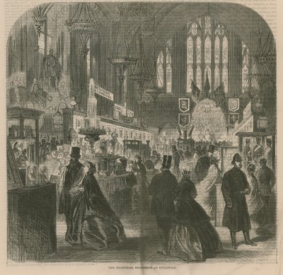 Die Industrieausstellung in der Guildhall, London von English School