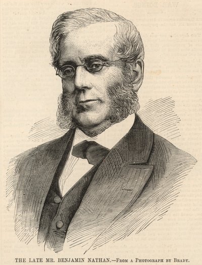 Der verstorbene Herr Benjamin Nathan (Gravur) von English School