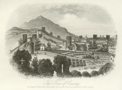 Die Stadt Conwy, Nordwales von English School