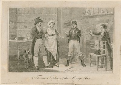 Thomas Topham, der starke Mann von Islington von English School