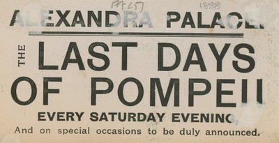 Ticket für Die letzten Tage von Pompeji im Alexandra Palace von English School