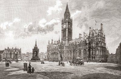 Rathaus, Albert Square, Manchester, aus 