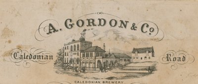 Handelskarte von A Gordon & Co von English School