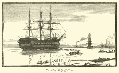 Schulschiff vor Grays von English School