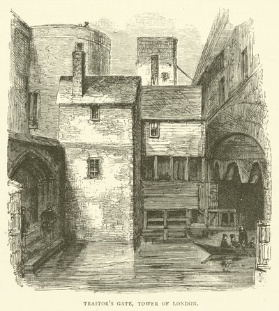 Verrätertor, Tower of London (Gravur) von English School