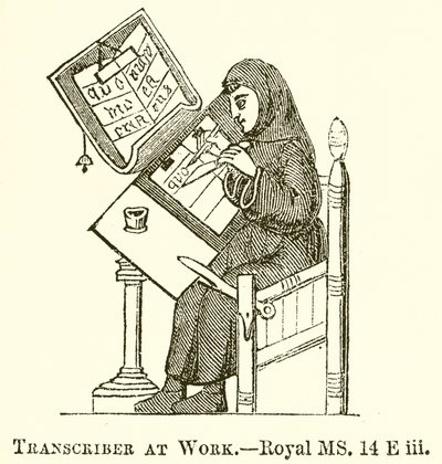 Schreiber bei der Arbeit von English School