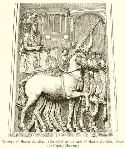 Triumph des Marcus Aurelius (Basrelief am Bogen des Marcus Aurelius. Aus dem Kapitolinischen Museum) von English School