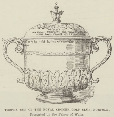 Trophäenpokal des Royal Cromer Golf Club, Norfolk, gestiftet vom Prinzen von Wales von English School