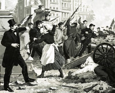 Unbekannter Mann beobachtet Schlacht von English School