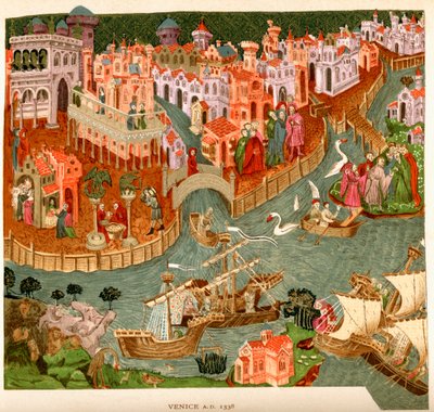 Venedig, 1338, nach einem Manuskript in der Bodleian Library, aus 