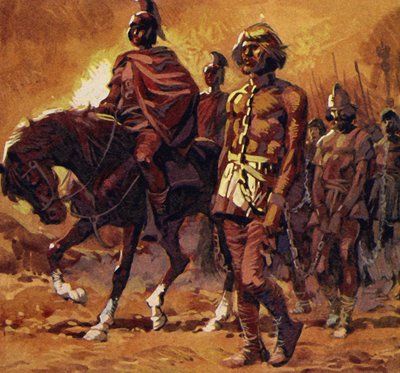 Vercingetorix legte seine beste Rüstung an und ergab sich von English School