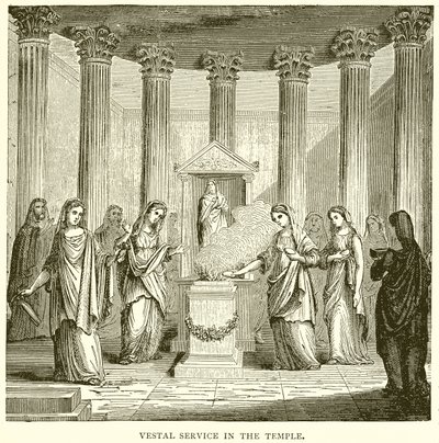 Vestalendienst im Tempel von English School