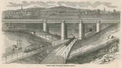 Viadukt über die Great Northern Railway, London von English School