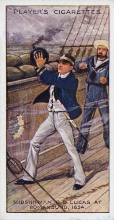 Victoria-Kreuz: Midshipman (später Konteradmiral) C D Lucas, RN, in Bomarsund von English School