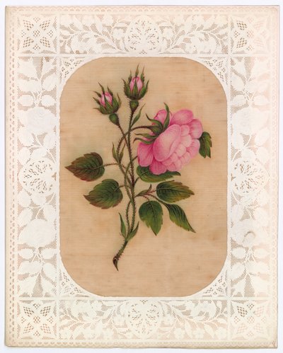 Viktorianische Valentinskarte von English School
