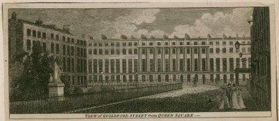 Blick auf Guidford Street vom Queen Square von English School