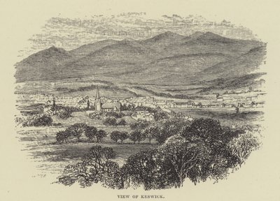 Ansicht von Keswick (Gravur) von English School