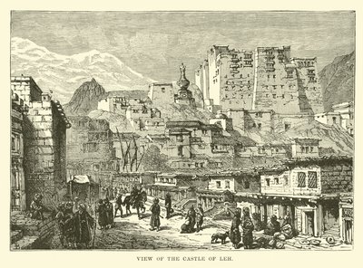Ansicht der Burg von Leh von English School