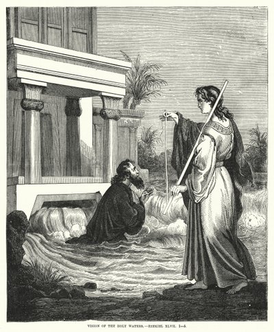 Vision der heiligen Wasser, Ezechiel XLVII von English School