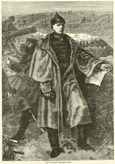 Von Moltke vor Paris, November 1870 von English School