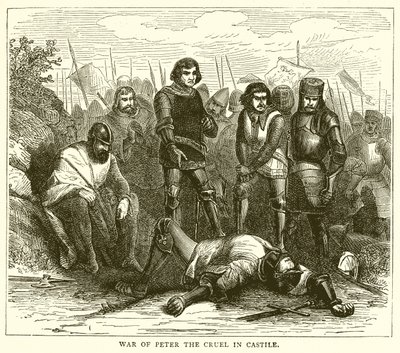 Krieg von Peter dem Grausamen in Kastilien von English School