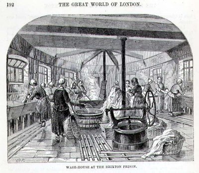 Waschhaus im Brixton Prison, aus 