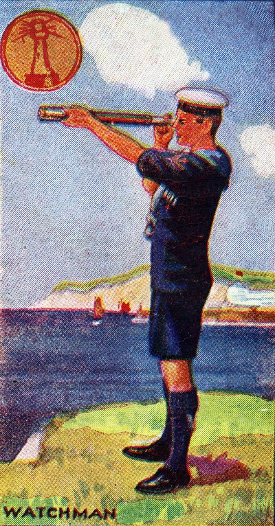 Wachmann-Pfadfinderabzeichen, 1923 von English School