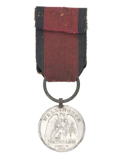 Waterloo-Medaille, eine von zwei Medaillen, die an Chirurg William Jones verliehen wurden von English School