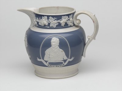 Waterloo-Gedenkkrug, ca. 1815 (Steingut) von English School