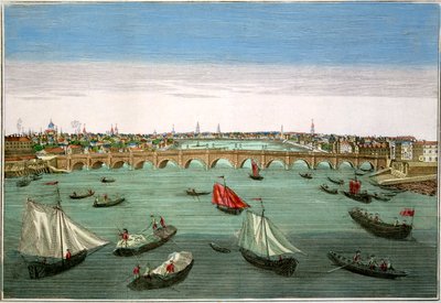 Westminster Bridge, London, frühes bis mittleres 18. Jahrhundert von English School