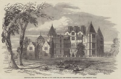 Westwood, bei Droitwich, der Sitz des ehrenwerten Sir John Somerset Pakington, MP von English School