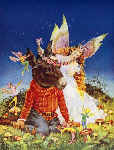 Wo ist Pease-Bottom, Szene aus Ein Sommernachtstraum von William Shakespeare von English School
