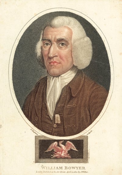 William Bowyer, englischer Drucker und Herausgeber von English School