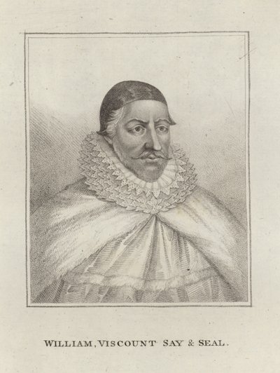 William Fiennes, 1. Viscount Saye und Sele von English School