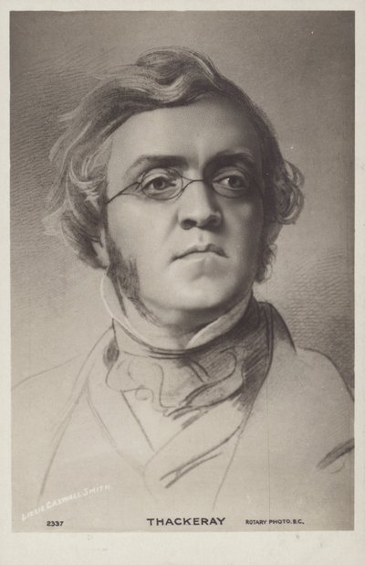 William Makepeace Thackeray (1811-1863), englischer Romanautor von English School