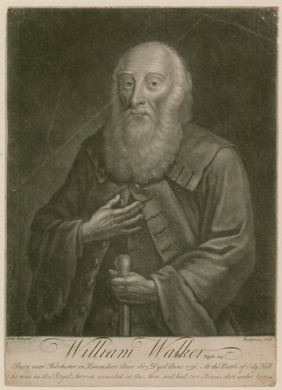 William Walker, im Alter von 123 Jahren, geboren 1613, gestorben 1736 von English School