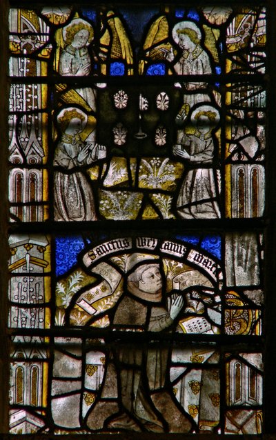 Fenster Clsty N3, Darstellung der Vision des Heiligen Werston von English School