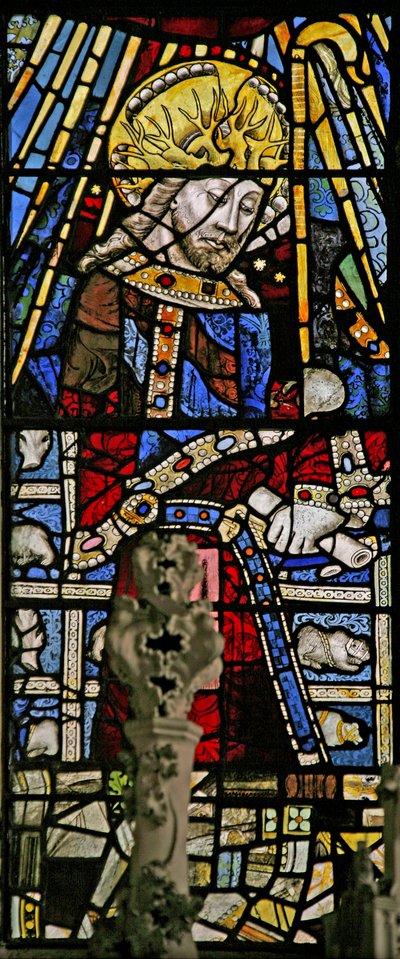 Fenster Ew mit Darstellung von Christus (komposite Figur) - mit farbigem Glas von English School