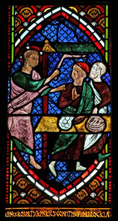 Jesus vertreibt die Händler aus dem Tempel von English School