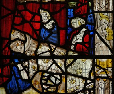 Fenster NW mit der Geburt des St. Martin von English School