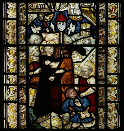 Fenster, das den Verrat des Judas darstellt von English School