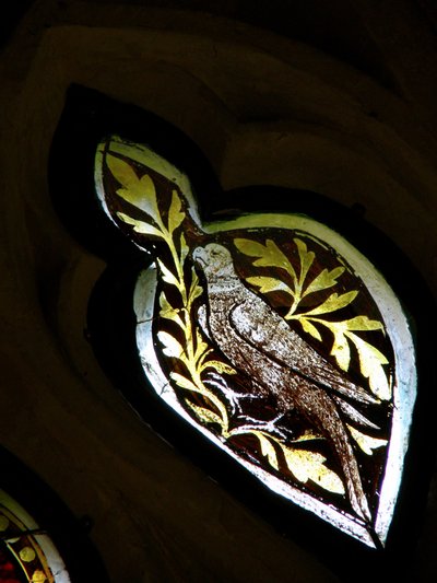 Fenster s4, Darstellung eines Vogels von English School