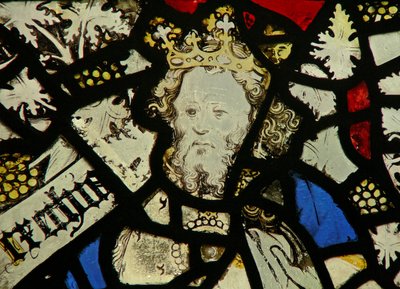 Fenster S4 mit einem König am Jessebaum von English School