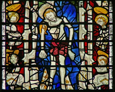 Fenster w12 mit Corpus Christi von English School