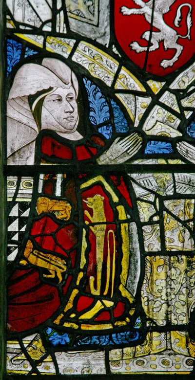Fenster w1 zeigt eine Stifterin - Elizabeth Talbot von English School