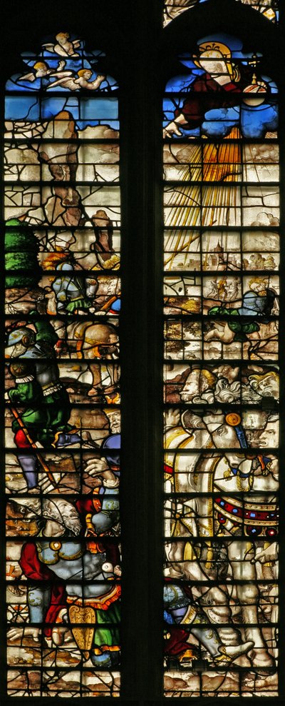Fenster w22, Darstellung der Bekehrung des Heiligen Paulus von English School