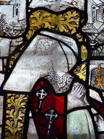 Fenster w3 zeigt eine Stifterin - Lady Howard von English School