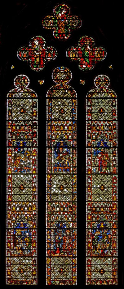 Fenster w41, Darstellung des Glockengießerfensters von English School