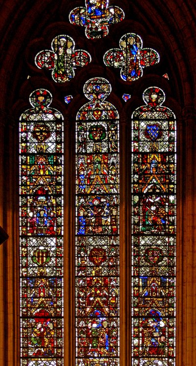 Fenster w42 mit Szenen aus dem Leben der hl. Katharina von English School